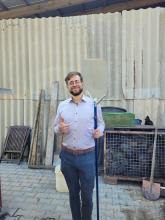 Der fleißige Pizzabäcker.