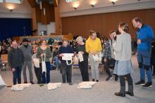 Engagierte Mitglieder bekommen kleine Geschenke.