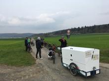 Kurze Pause nach dem Anstieg - aber hier sind wir erst auf dem Hinweg!