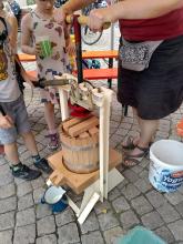 Die Presse in Aktion.